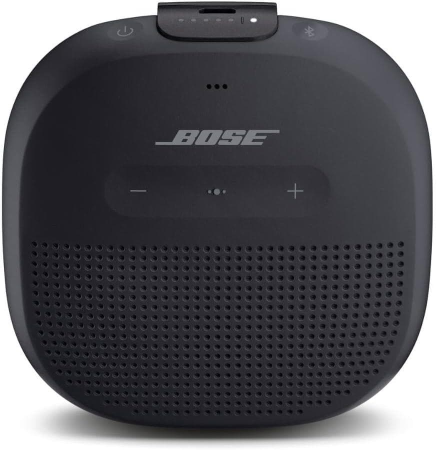 Bose Soundlink Micro Bluetooth Speaker – Rugged Rubberized Exterior with Built-in Speakerphone & 6 Hours Playtime