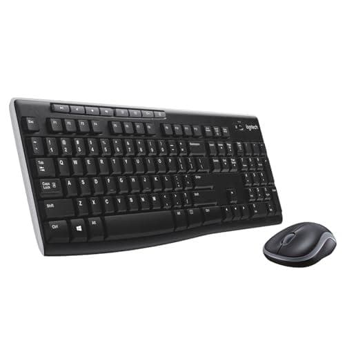 Logitech MK270 Wireless Keyboard and Compact Mouse Combo with Full Number Pad, 2.4GHZ Usb Receiver, and Up to 36-MONTH Battery Life