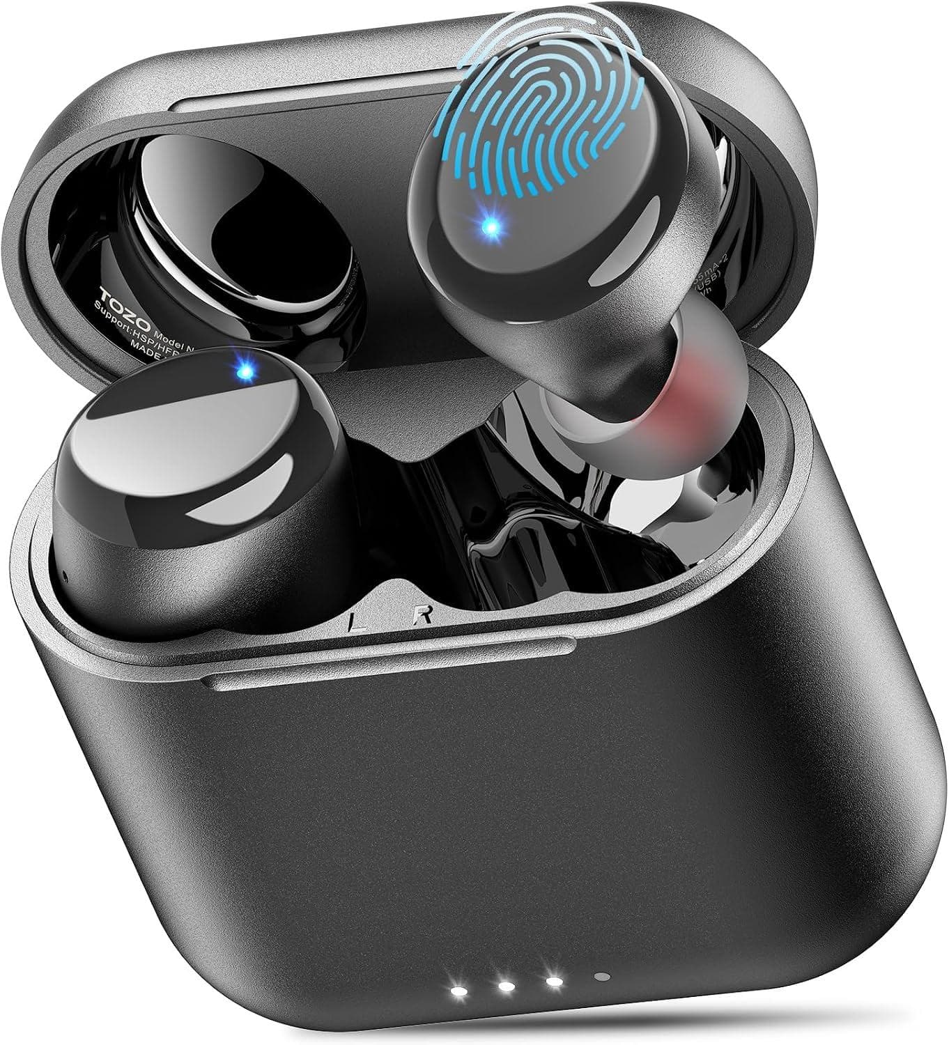 Tozo T6 Wireless Earbuds Bluetooth 5.3 with Wireless Charging Case