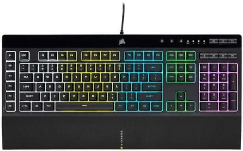 Corsair K55 Rgb Pro Membrane Wired Gaming Keyboard (IP42 Spill-resistant)