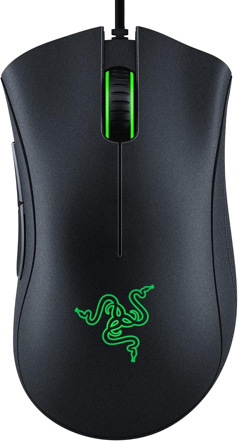Razer Deathadder Essential Wired Gaming Mouse – 5 Independently Programmable Hyperesponse Buttons with 10M Click Lifespan