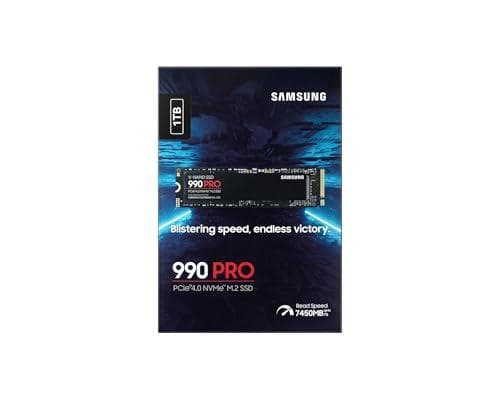 Samsung 990 Pro 1TB Pcie 4.0 Nvme M.2 Internal Ssd (up to 7,450 Mb/s)