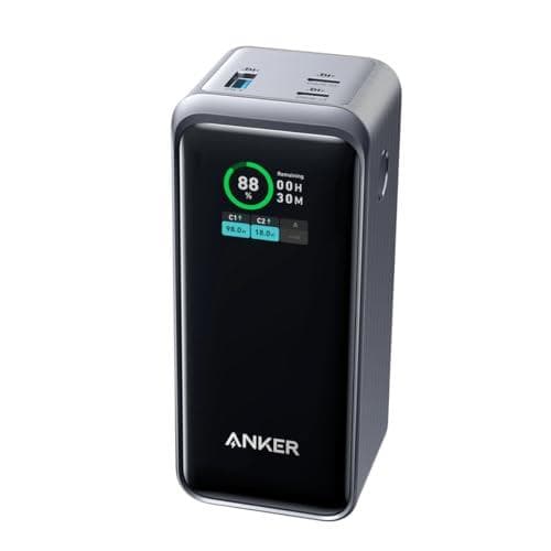 Anker Prime Power Bank 20,000MAH (200W Output) – 3 Ultra-fast Ports with Smart Digital Display & Activeprotect 2.0 Thermal Control