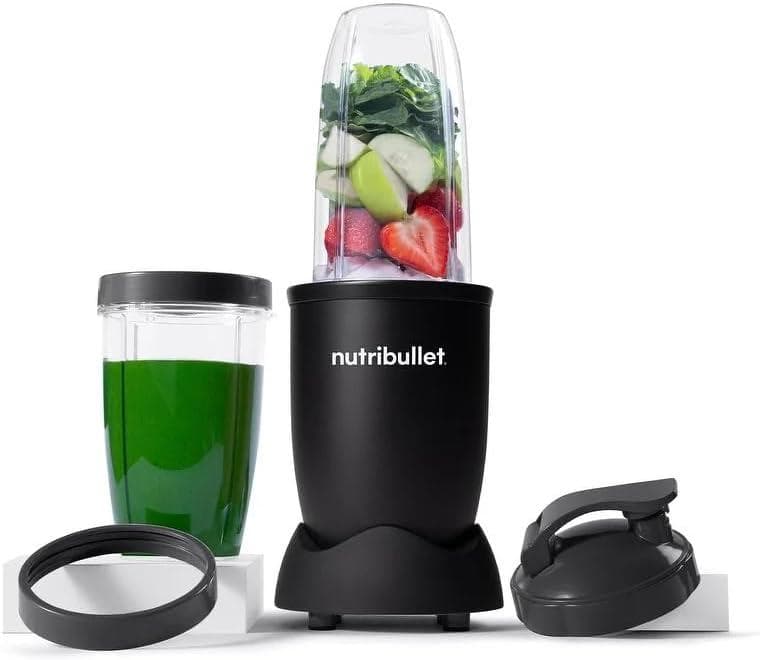 Nutribullet Pro 900-WATT Personal Blender System – Extractor Blade with 32 Oz & 24 Oz Cups Plus Flip-top Travel To-go Lids