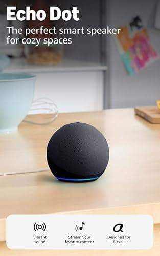 Amazon Echo Dot 5TH Gen Smart Speaker with Bigger Vibrant Sound and Built-in Alexa