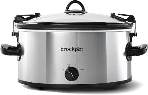 Crock-pot 6-QUART Cook N Carry Manual Slow Cooker with Travel-proof Locking Lid SCCPVL600-S