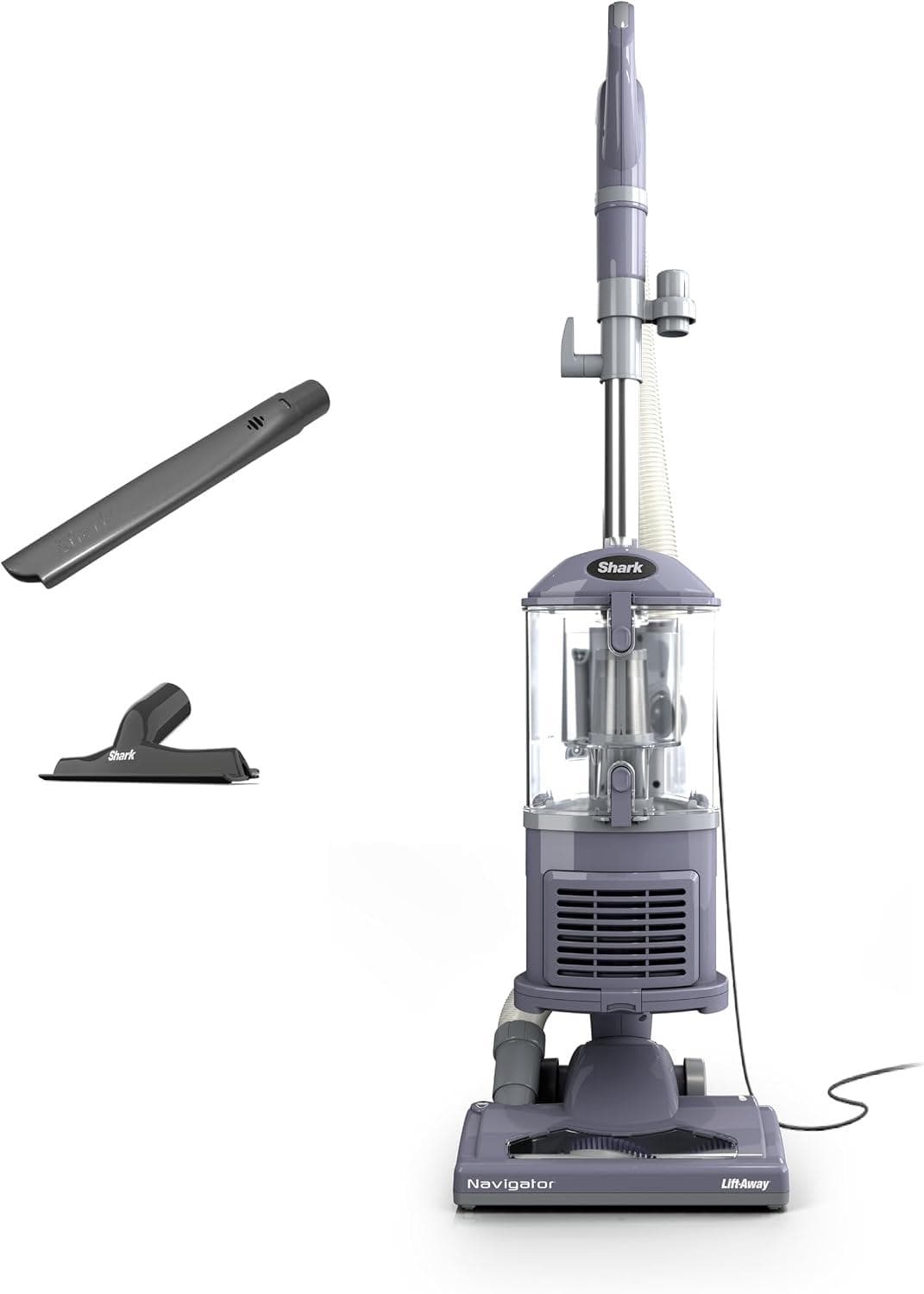 Shark NV352 Navigator Lift-away Upright Vacuum – Swivel Steering with Powerful Brushroll Shutoff & Upholstery Crevice Tools