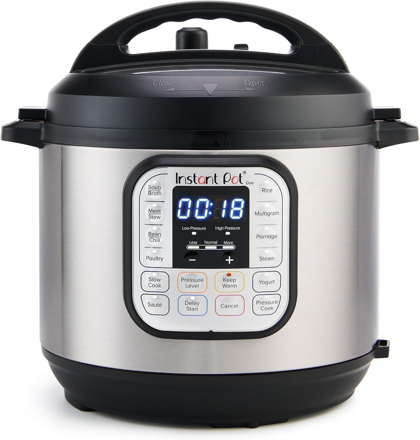 Instant Pot Duo 7-IN-1 Electric Pressure Cooker (6 Quart) – Stainless Steel Inner Pot with 13 One-touch Cooking Presets
