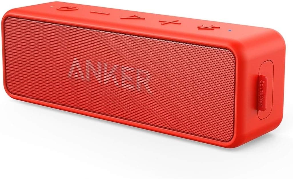 Anker Soundcore 2 Portable Bluetooth Speaker with 12W Stereo Audio Bassup and IPX7 Waterproofing Black