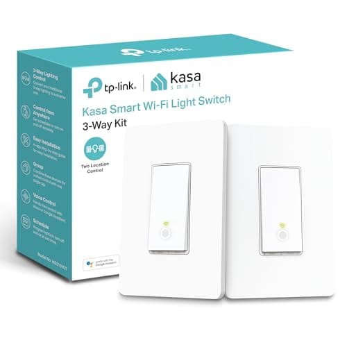 Tp-link Kasa Smart 3-WAY Wi-fi Light Switch Kit (HS210 Kit, 2-PACK) with Voice Control for Alexa and Google Home