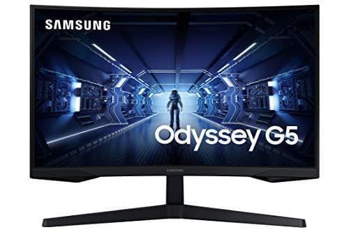 Samsung Odyssey G5 27-INCH Curved Wqhd Gaming Monitor – 1000R Curvature with 1MS Response Time & HDR10 Contrast