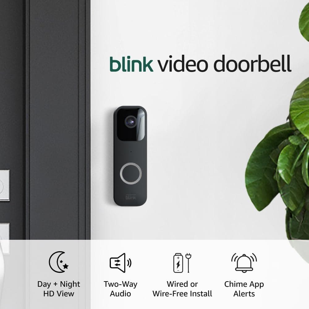 Blink Video Doorbell – Wireless or Wired Smart Hd Security Camera with Motion Detection & Two-way Audio