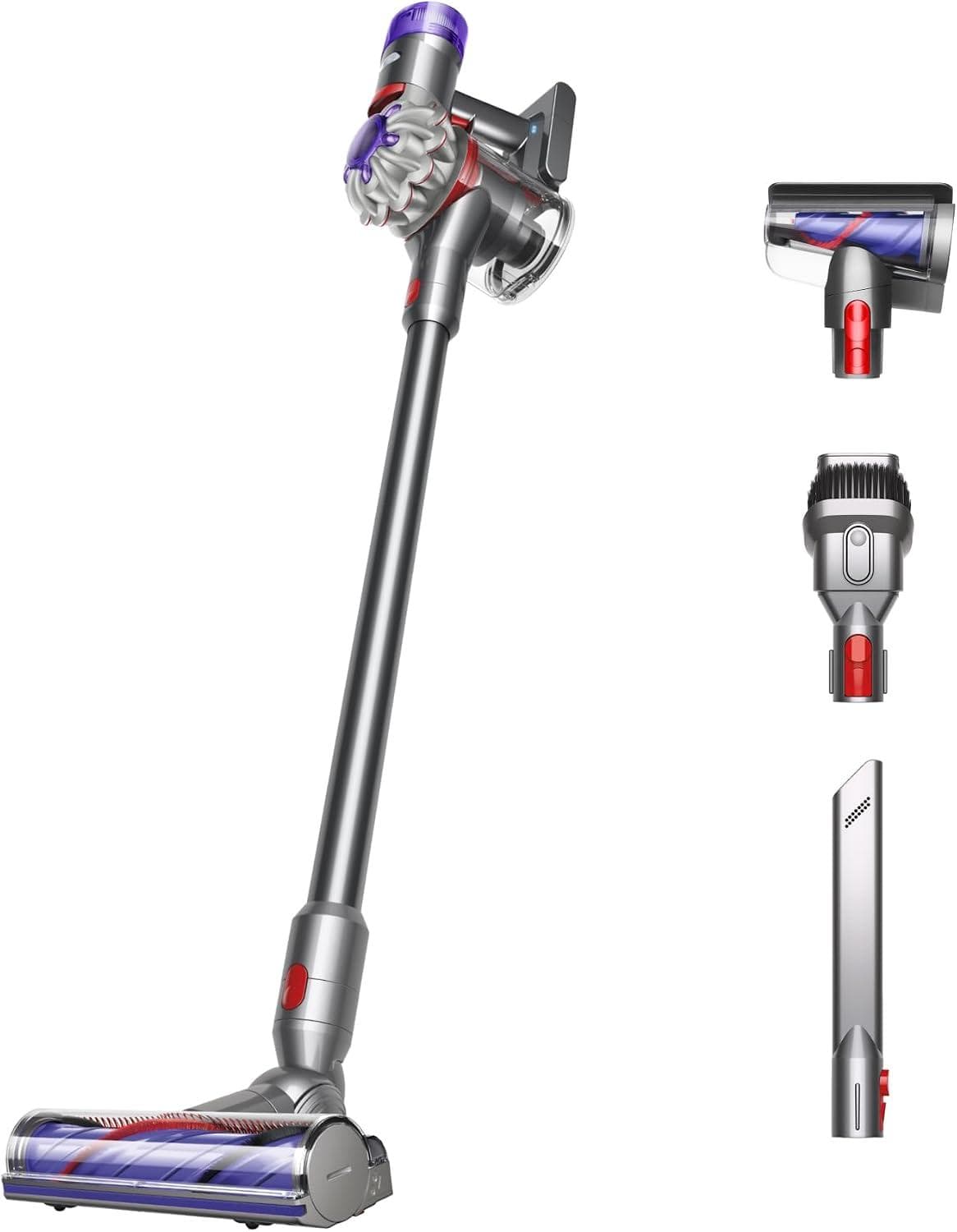 Dyson V8 Cordless Vacuum Cleaner – 115AW Suction Power with De-tangling Motorbar & Advanced Whole-machine Filtration