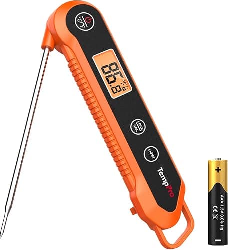 Thermopro TP03H Digital Instant Read Meat Thermometer with Backlight and IPX6 Waterproofing